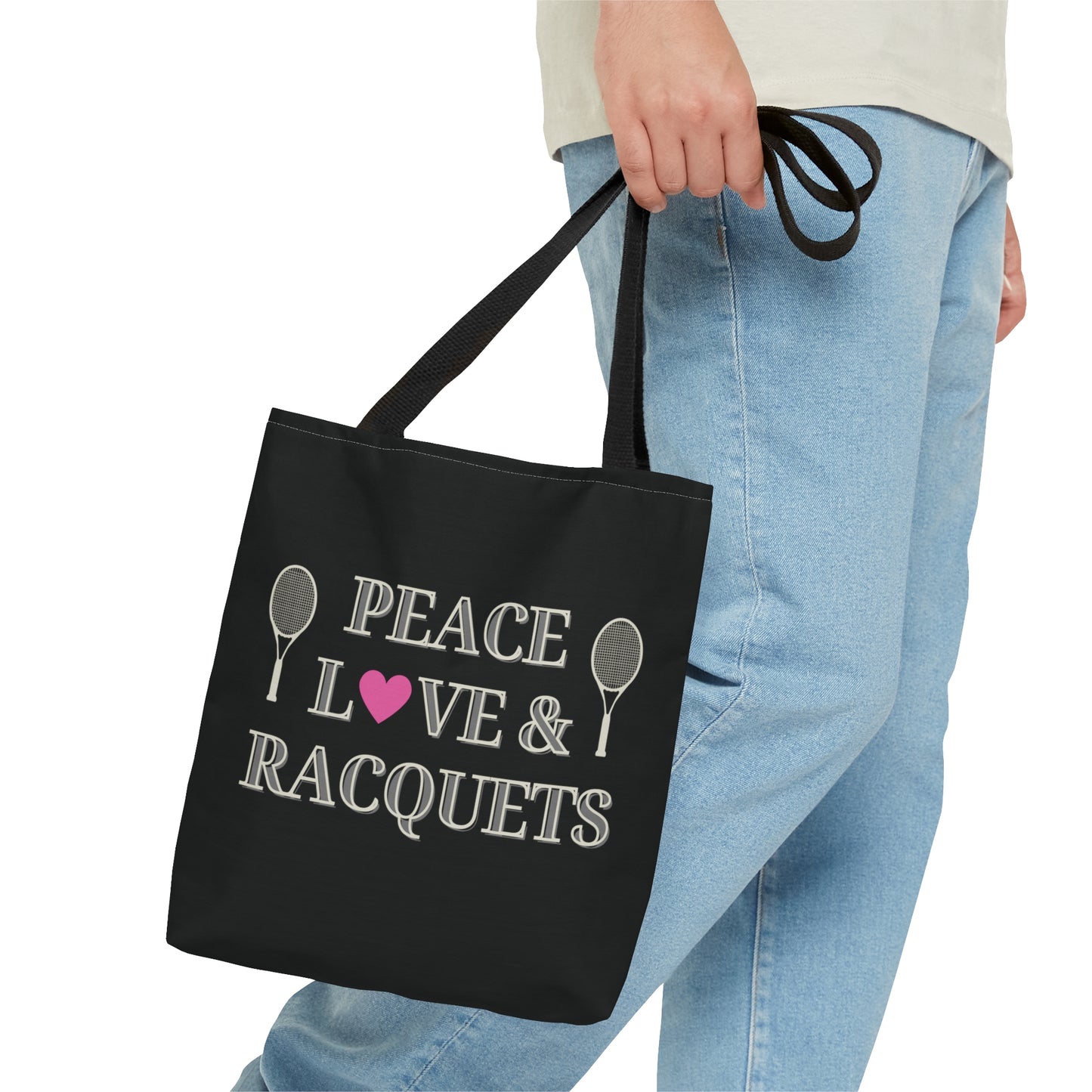 Peace Love & Racquets Custom Tote