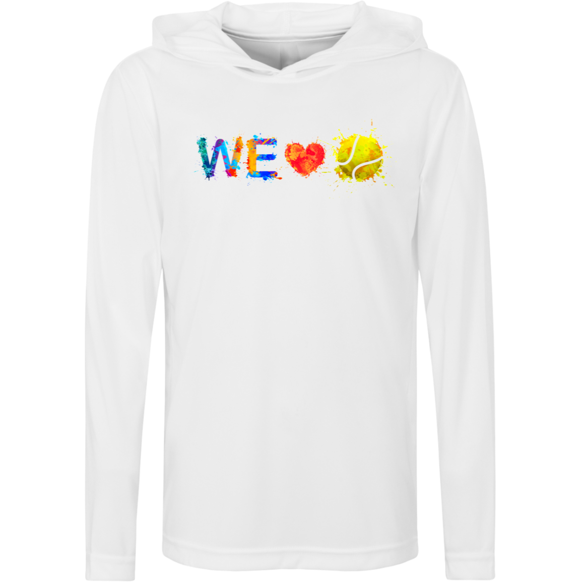 We Love Tennis Youth Lightweight Performance Hoodie