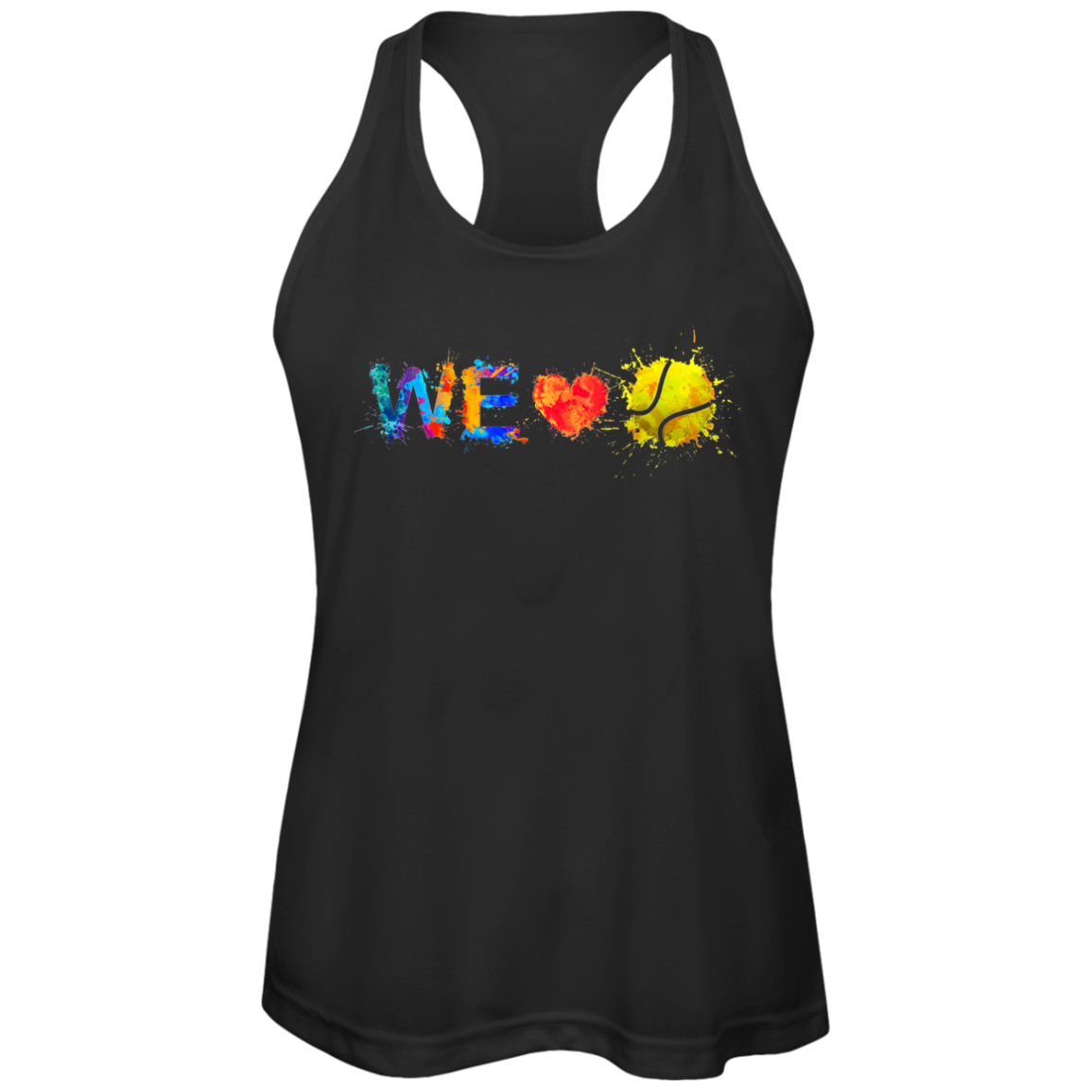 We Love Tennis Women's Performance Racerback Tank