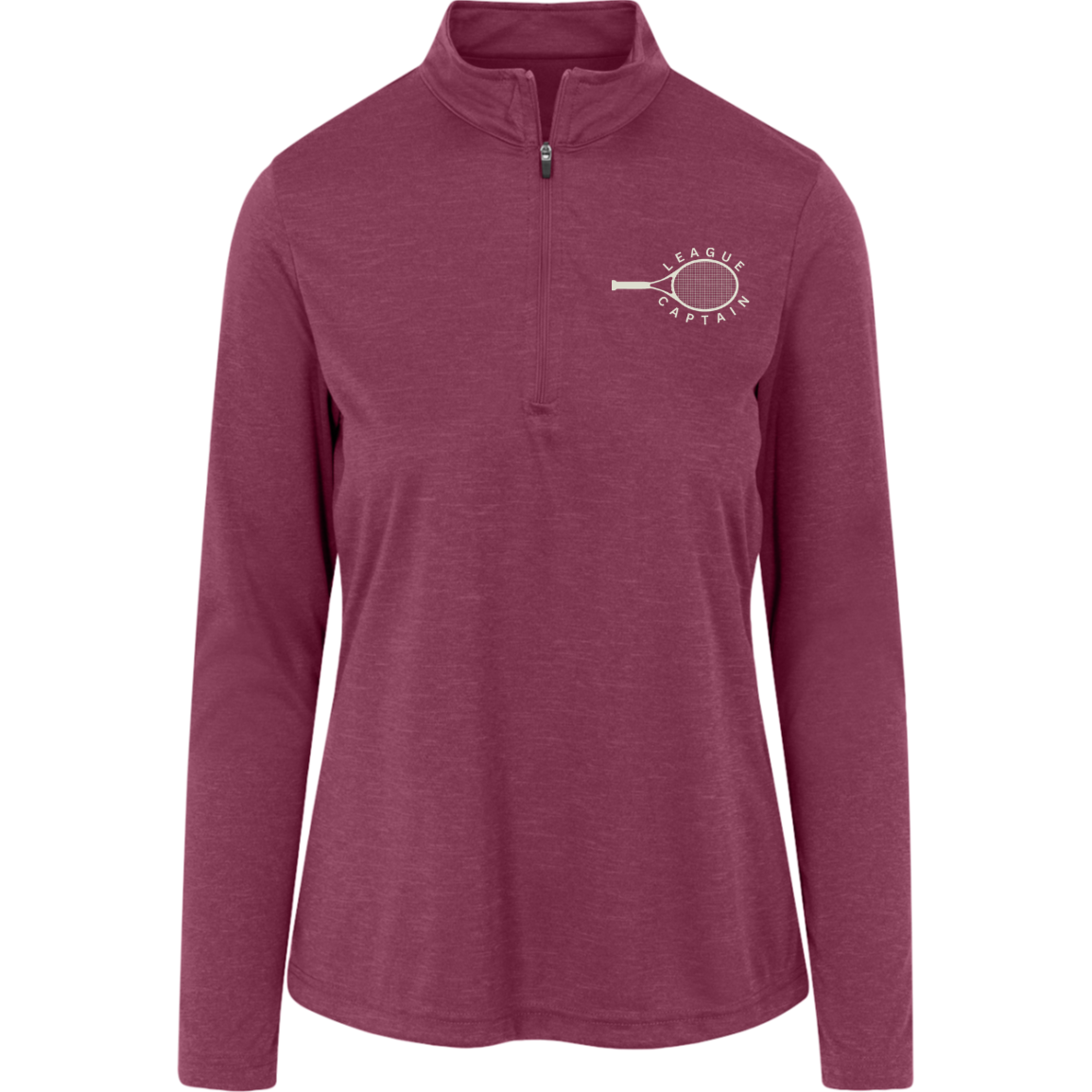 League Captain Women's Heather Quarter Zip