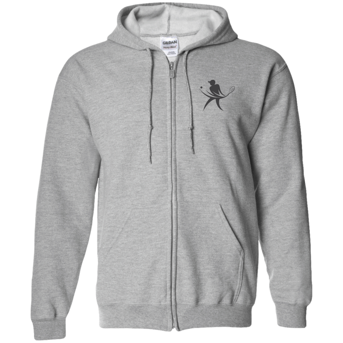 Tennis Player Unisex Zip Up Hoodie