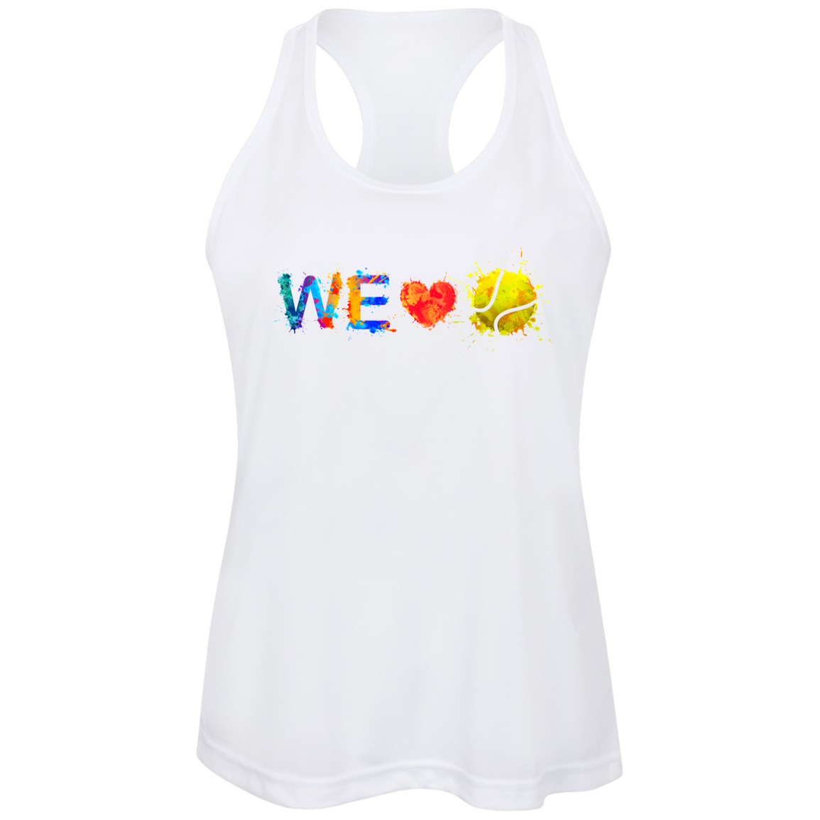 We Love Tennis Women's Performance Racerback Tank