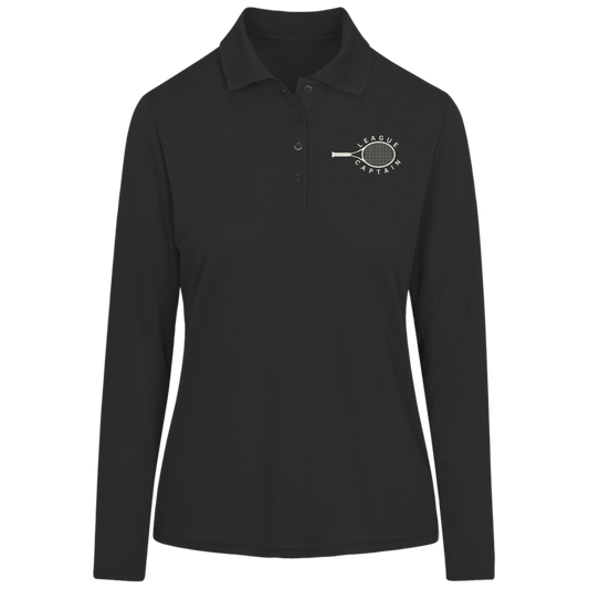 League Captain Women's Long Sleeve Pique Polo