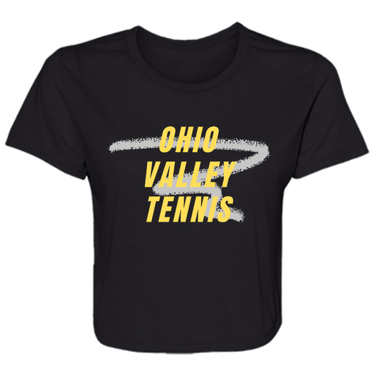 Ohio Valley Tennis  Ladies' Flowy Cropped Tee