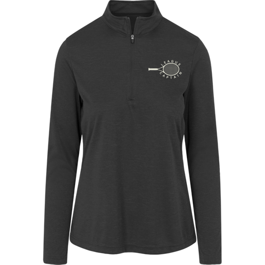 League Captain Women's Heather Quarter Zip