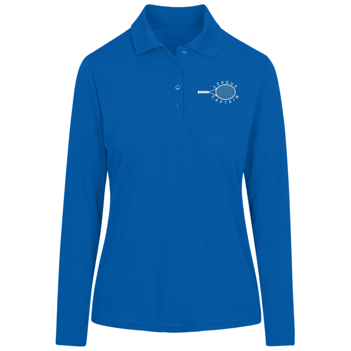 League Captain Women's Long Sleeve Pique Polo