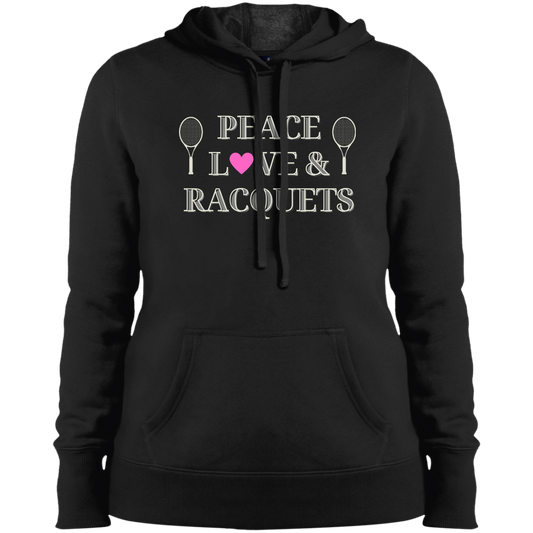 Peace Love & Racquets Ladies' Hoodie